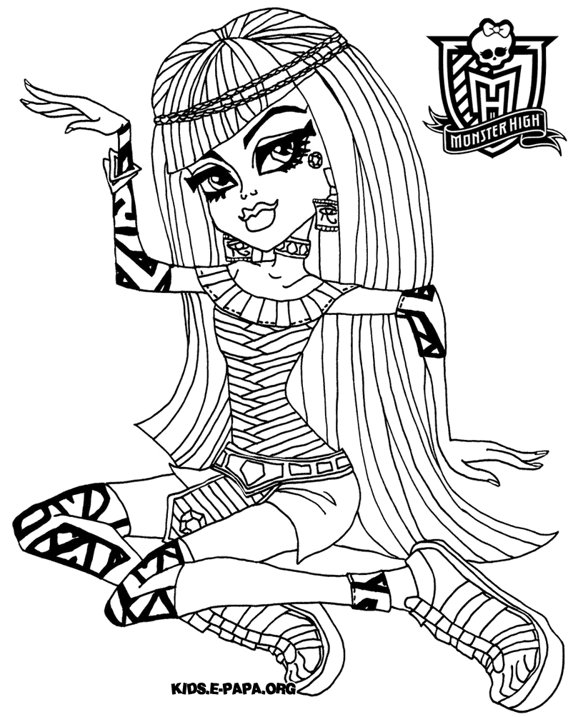 Cleo de Nile Kolorowanki Monster High